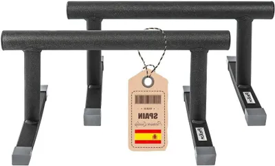 Produktbild von Fitnessstangen – Calisthenics-Stangen – Krafttraining – Rutschfeste Stabilität – 40 x 20 x 30 cm – Dunkelgrau