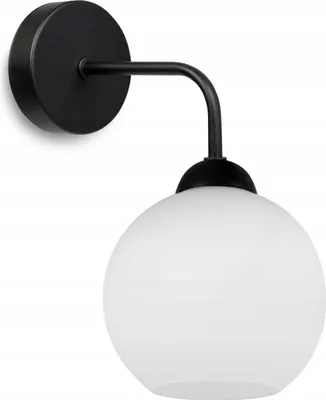 Produktbild von Klassische Wandlampe Eleganter Glasschirm