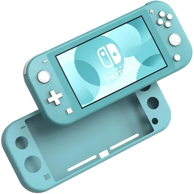 Produktbild von Blaue Silikonhülle, kompatibel mit Nintendo Switch Lite – Schutzhülle, kratzfest, stoßfest, rutschfest, Phonillico®