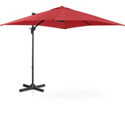 Produktbild von Expondo Uniprodo Ampelschirm - bordeaux - viereckig - 250 x 250 cm - drehbar