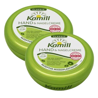 Zdjęcie produktu dla Kamill krem do rąk i paznokci z naturalnym rumiankiem 150 ml opakowanie 2 szt