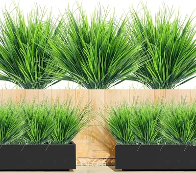 Produktbild von Künstliche Blumen 1 Stück, grün, für Garten, Kunstpflanzen UV-beständig