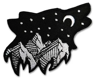 Aufbügelpatch, Stickerei, 80 x 50 mm, 1 Stück
