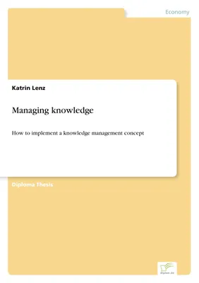 Produktbild von Managing knowledge
