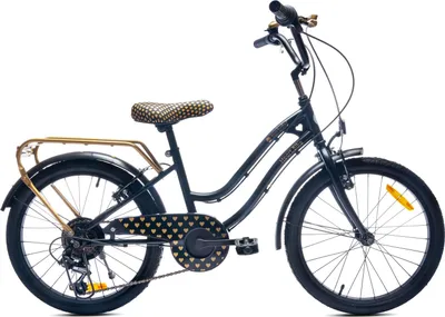 Produktbild von Mädchen fahrrad 20 Zoll mit SHIMANO 6-Gang Heart Bike Schwarz