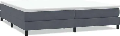 Immagine prodotto di vidaXL Letto a molle senza materasso grigio scuro 200x210 cm in velluto