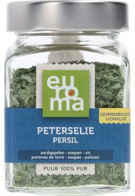 Produktbild von Euroma 8717600197215, Flockengewürze, 9 g, Petersilie, Niederlande, Glaskanne