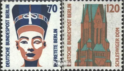 Produktbild von Briefmarken Berlin (West) 1988 Mi 814R-815R mit Zählnummer (kompl.Ausg.) postfrisch Sehenswürdigkeiten