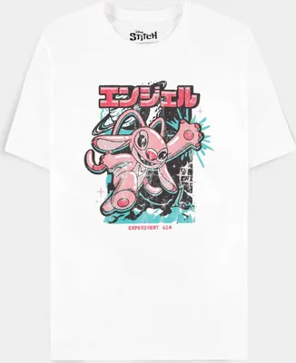 Produktbild von Lilo & Stitch T-Shirt Damen Vintage Angel weiß S