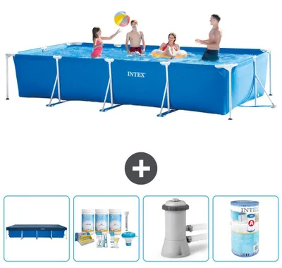 Produktbild von Rechteckiger Frame Pool - 450x220x84 cm - 5-teilig S40242