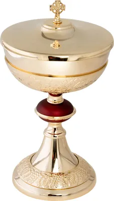 Produktbild von Ciborium vergoldet H 27 cm