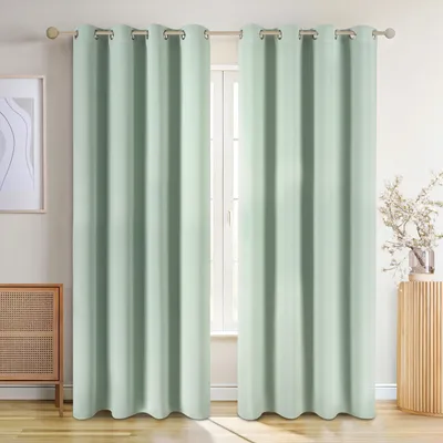 Produktbild von Blumtal 2er Set: Blickdicht & Thermovorhang – Kälteschutz – Grün
