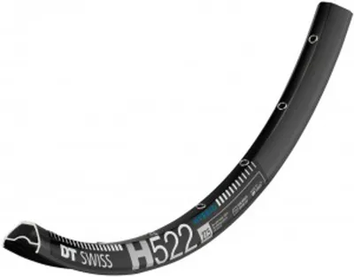 Image de Jante DT Swiss H 522 - noire, 584-25, 32 trous (27,5)