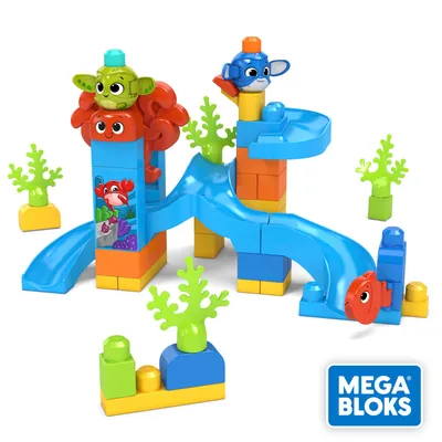 Zdjęcie produktu dla Mega Bloks Podwodna przygoda, zabawka dla dzieci, zestaw do budowania, klocki konstrukcyjne