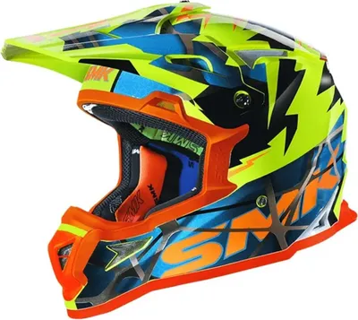 Image de Casque de motocross SMK Allterra Fulmine N, noir, 2XL (62)
