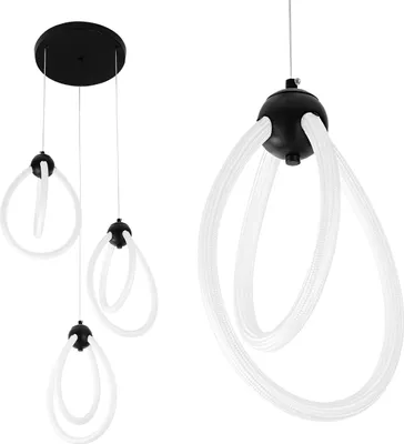 Produktbild von tooLight Hängelampe Led G022-3Cpr Black