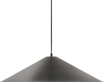 Produktbild von BELIANI Hängelampe Schwarz Metall Eisen Kegelform Modernes Design Pendelleuchte Hängeleuchte Esszimmer