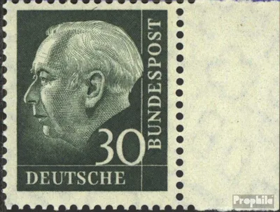 Produktbild von Briefmarken BRD (BR.Deutschland) 1960 Mi 259y Seitenrandstück postfrisch Heuss