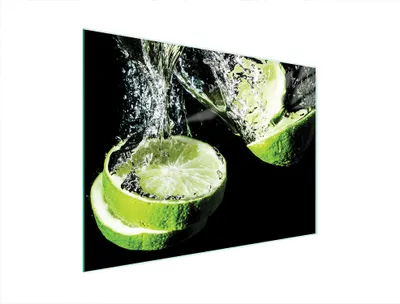 Image de Planche à découper en verre 40x30 citron vert