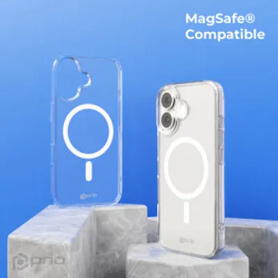 Produktbild von prio Protective Case MAG für iPhone 16 (6,1 Zoll) klar
