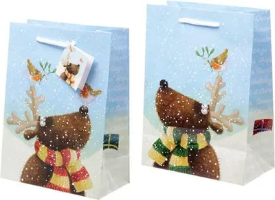 Produktbild von Geschenktasche Weihnachten mit Rentier