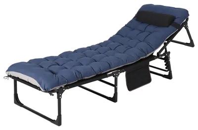 Image de Lit de camping, matelas amovible, capacité de charge de 400 lb, 200 cm