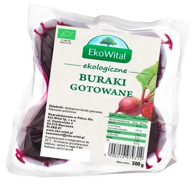 Produktbild von Gekochte Rüben 500g EKOWITAL
