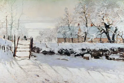 Produktbild von Claude Monet Kunstdruck Bild - Die Elster, 1868-69 (80 x 120 cm)