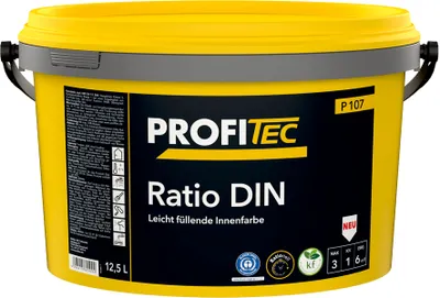Produktbild von ProfiTec Ratio DIN P107 weiß stumpfmatt 12.5 Liter
