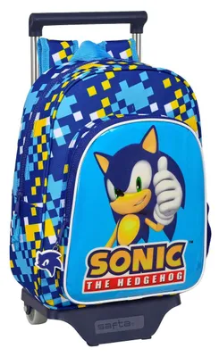 Image de Cartable à roulettes Sonic Speed 26 x 34 x 11 cm bleu