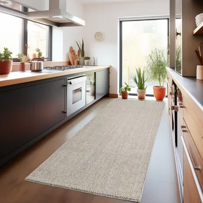 Zdjęcie produktu dla Carpetsale24 Dywan do Salonu Jednokolorowy Cieniowany Design Boucle Krótkow?osy Nowoczesny Trwa?y i ?atwy w Piel?gnacji, Rozmiar: 80x250 cm