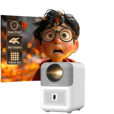 Image de Mini projecteur de home cinéma intelligent, prise en charge 4K, 300 lumens ANSI, compatible Bluetooth , U4