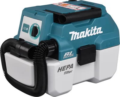 Image de Makita DVC750LZX3 - Aspirateur à tambour - Sec et humide - Sans sac - 7.5 l - 76 dB - Noir - Bleu - Blanc
