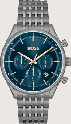 Produktbild von Hugo Boss Uni-Uhr 1514083 Marineblau Dunkelgrau (Ø 45 mm)