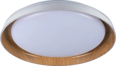 Produktbild von Moderner LED-Deckenleuchte 17,8W Weiß/Holz Ø43cm Neutrallicht NIFU Kanlux