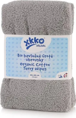 Obrázok produktu pre XKKO Organicbavlnené obrúsky 40x40 - Grey