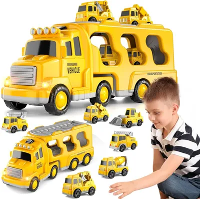 Productafbeelding van Speelgoedtruck 7-in-1, met geluid en licht, voor kinderen 3 tot 6 jaar, voor kinderen