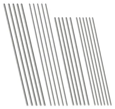 Zdjęcie produktu dla Pręty ze stali nierdzewnej 304 okrągłe do majsterkowania zestaw 20 szt.