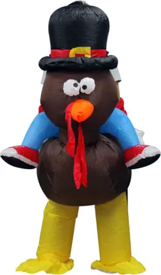 Zdjęcie produktu dla Ubrania dla lalek, nadmuchiwane kostiumy na Halloween dla mężczyzn, nadmuchiwane kostiumy na Halloween, nadmuchiwany kostium indyka, zabawne garnitury indyka