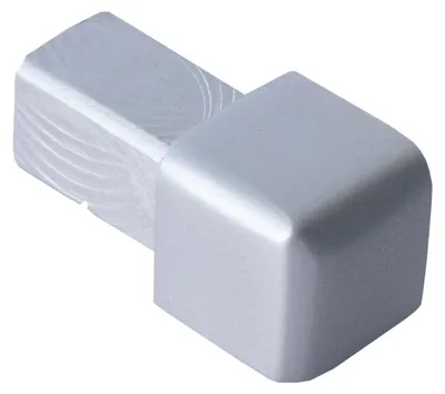 Produktbild von Dalsys Endstück für Fliesenschiene 8mm Quadratprofil Aluminium (eloxiert) Silber matt, Fliesenprofil
