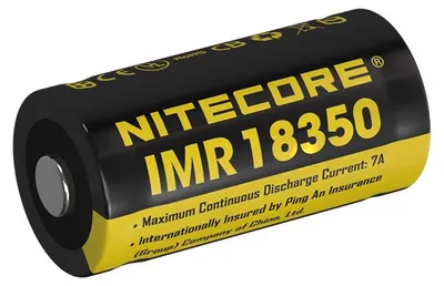 Zdjęcie produktu dla Nitecore IMR 18350 – 700 mAh, 3,6 V – 3,7 V (7 A) akumulator litowo-jonowy