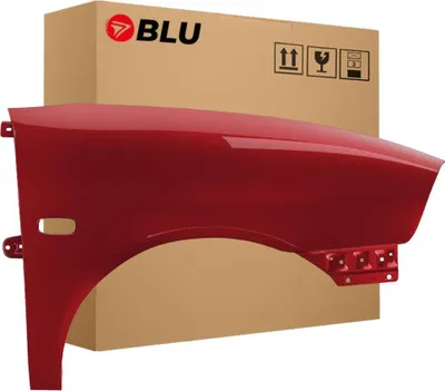 Image de BLU Aile Compatible avec Seat Ibiza Cordoba (6L - III 3. Generation) LS3X Droite Rot Rot Rumbi | 2002-2008 | Avant | Peint| Prêt à Monter | Galvanisé