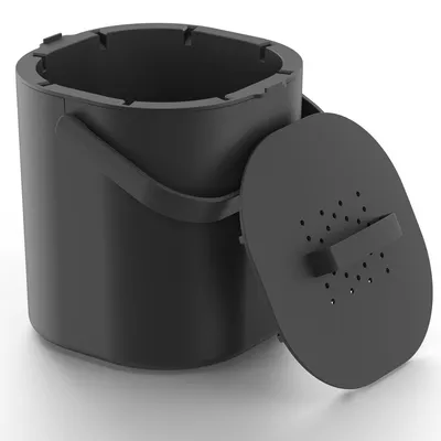 Image de Poubelle à déchets organiques de 6 litres, avec filtre à charbon, pour la cuisine
