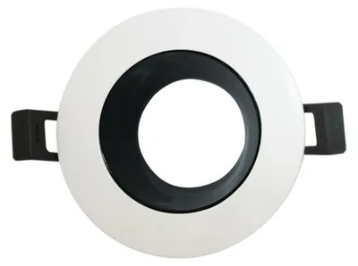 Immagine prodotto di ACA Lampada da incasso GU10 in alluminio bianco + nero GLGU1WB