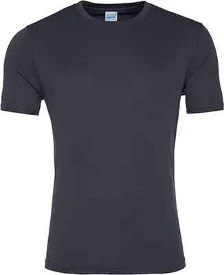 Immagine prodotto di Just Cool JC020 | Uomo Cool Smooth T / fattore di protezione UV 30+ - Colore: Charcoal (Solid) - Taglia: XS