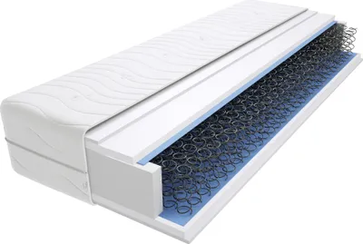 Produktbild von Matratze 140x180 cm Doppelmatratze, H3 Mittelfest Bonellfedermatratze 15 cm Hoch Hypoallergene, HR-Schaum, Wendematratze mit Klimafaser, Gesteppter Bezug Sora