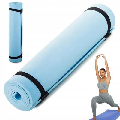 Verk Group 14187_N Sportmatte, 180 × 50 × 0,5 cm, PE-Schaum, blau