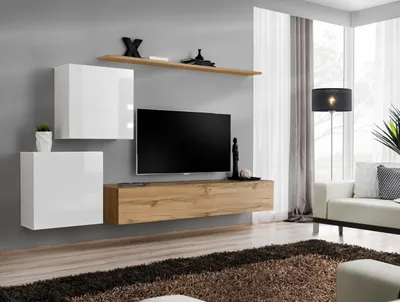 Image de Meuble moderne Salon Designer Sideboard TV Stand 4pcs. Nouveau