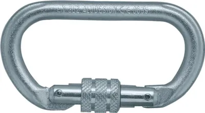 Zdjęcie produktu dla SKYLOTEC Karabinek, owalny, w. Blokada śrubowa, stal, EN 362, 22 kN