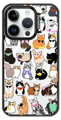 Produktbild von Schockfeste Hülle für iPhone 14 Pro mit Niedlichen Katzen